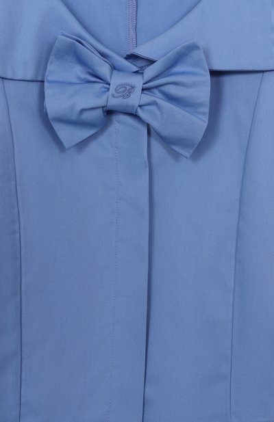 Хлопковая блузка BLUMARINE, арт. BFCA005.0.RA009/14A-16A, фото 3
