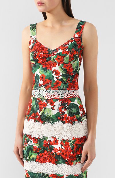 Топ с принтом DOLCE & GABBANA, арт. F7W98T/FSRKF, фото 3