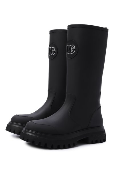 Кожаные сапоги DOLCE & GABBANA, арт. D11436/A3M46_001
