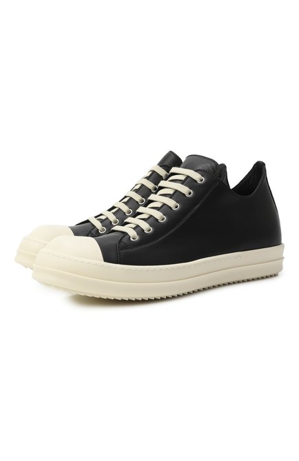 Мужские кожаные кеды concordians RICK OWENS, арт. RU02E1891/LC0