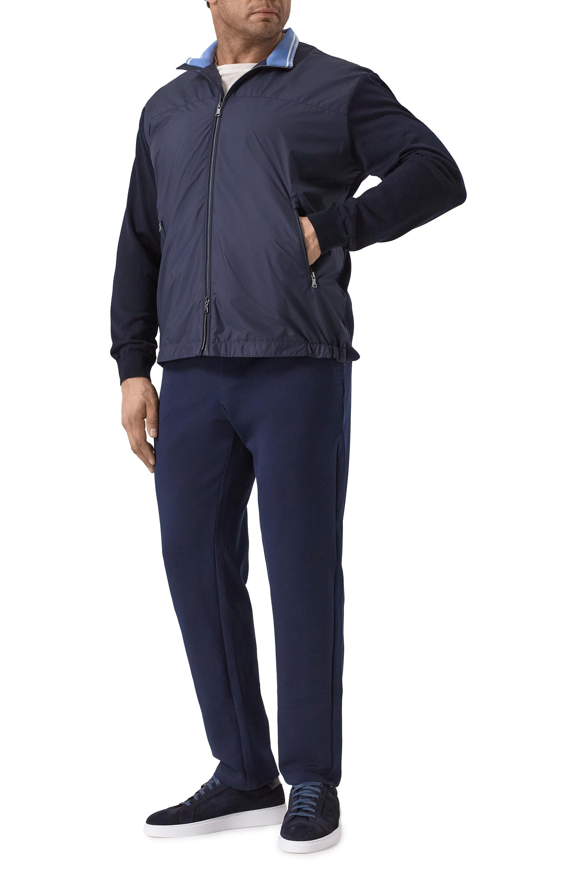 Комбинированный кардиган PAUL&SHARK темно-синего цвета по цене 99450 руб., арт. 25411721, фото 2 Комбинированный кардиган PAUL&SHARK, арт. 25411721, фото 2