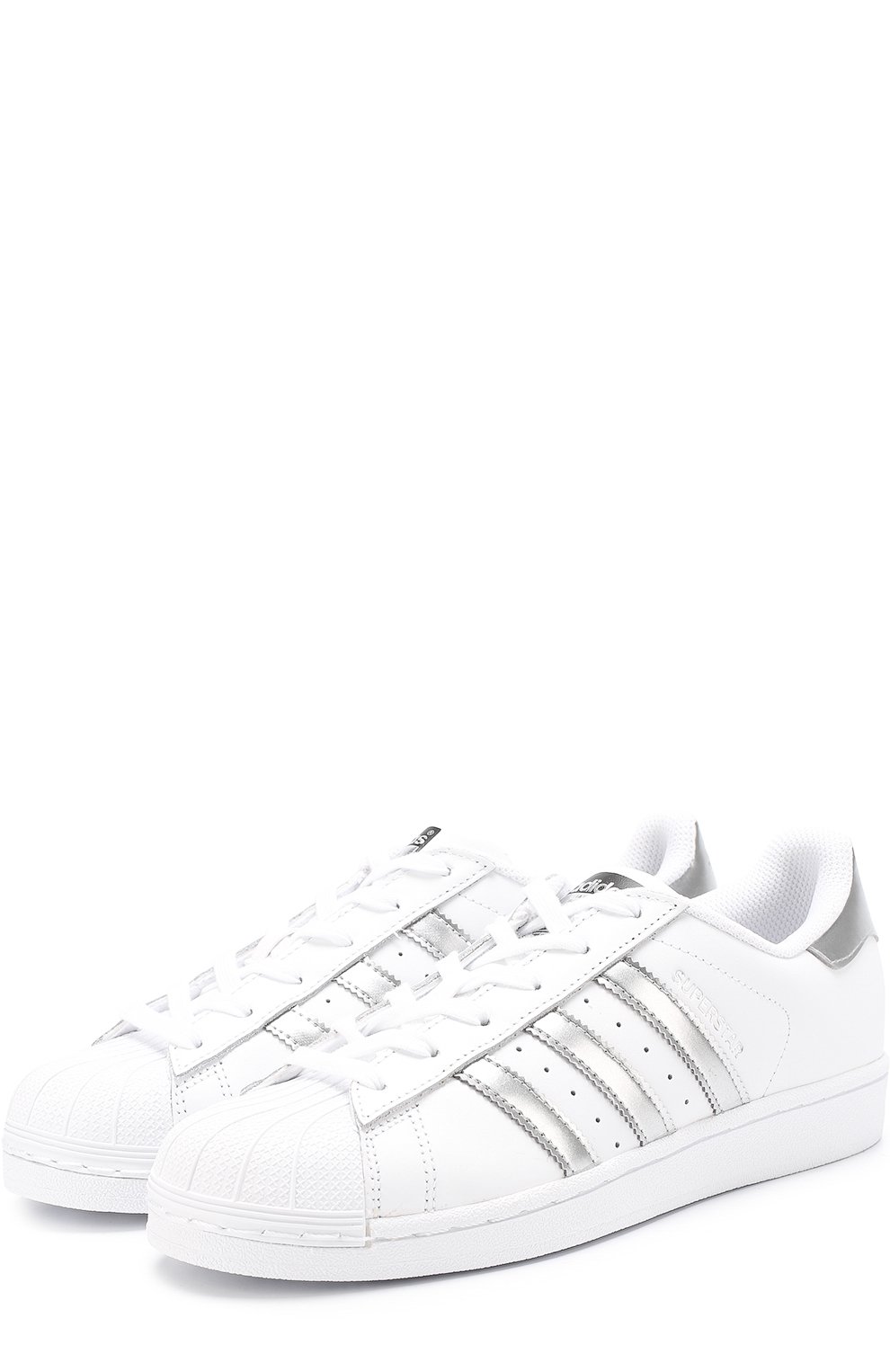 Кожаные кеды superstar на шнуровке ADIDAS ORIGINALS, арт. AQ3091, фото 1