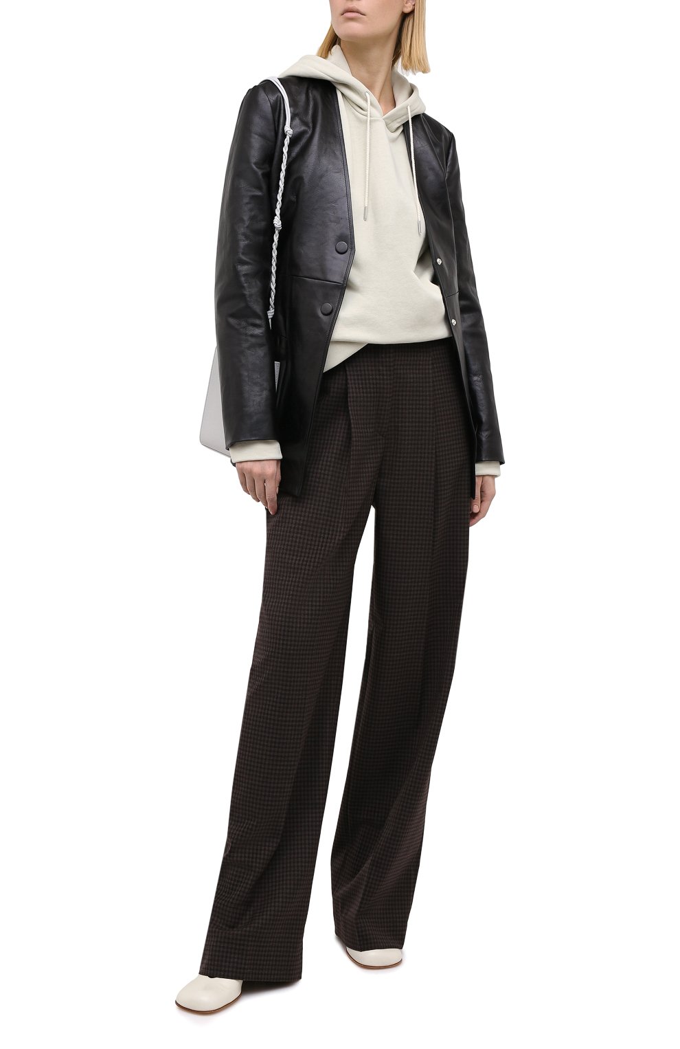 Кожаный жакет JIL SANDER, арт. JSPR651570-WRL00001, фото 3