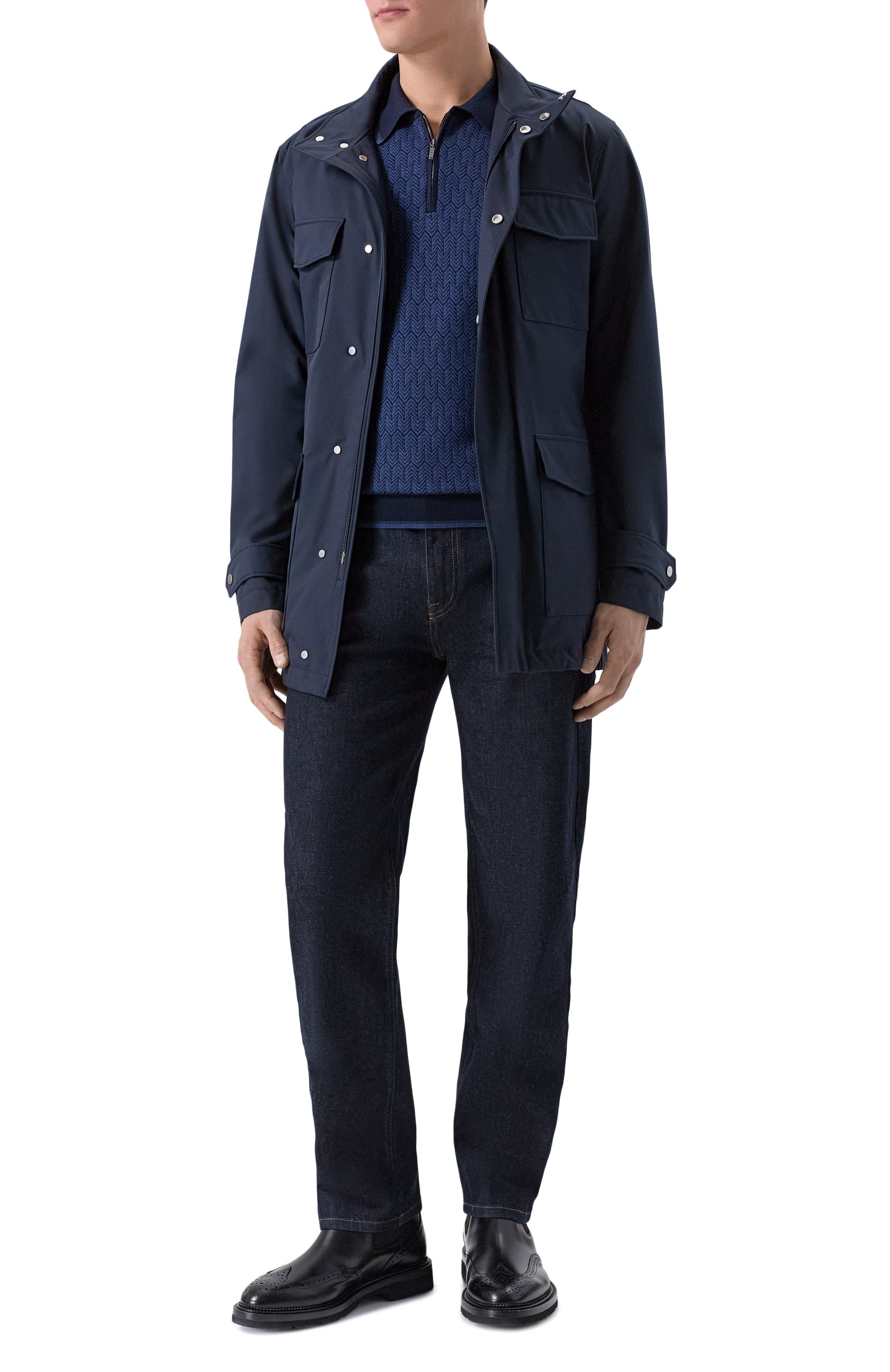 Поло из шерсти и шелка ZILLI, арт. KZP001M0230VHE001_001, фото 2