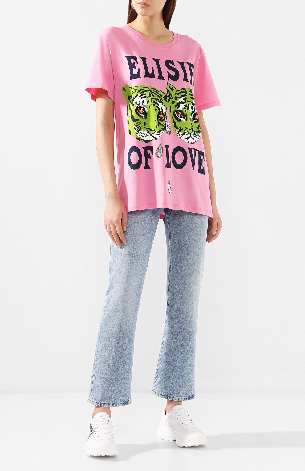 Хлопковая футболка GUCCI, арт. 492347/XJBHQ, фото 2