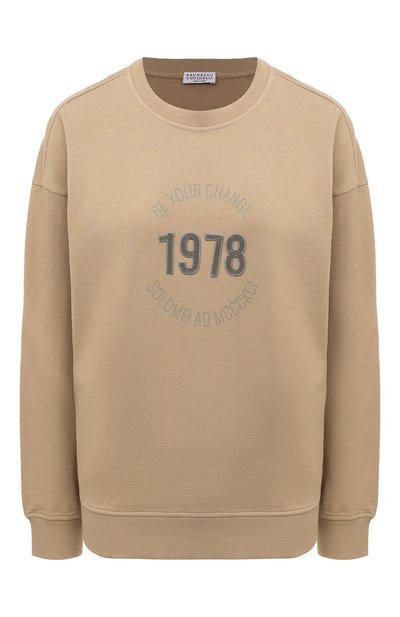 Женский хлопковый свитшот BRUNELLO CUCINELLI, арт. MD869DD800
