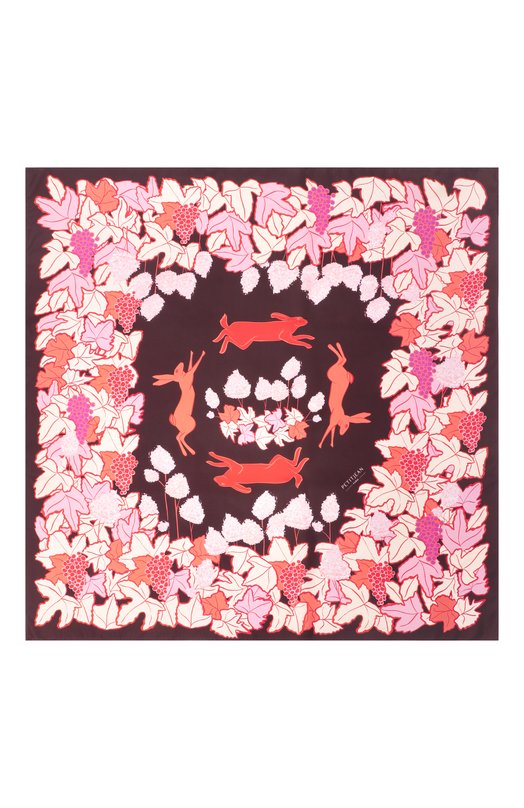 Шелковый платок Petitjean Paris 7C18 Бордовый  7C18 Фото 4