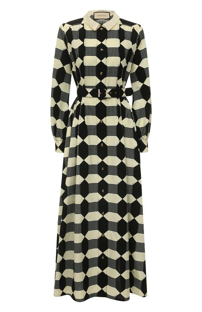 Женское платье из хлопка и вискозы GUCCI, арт. 664317/Z8AWG
