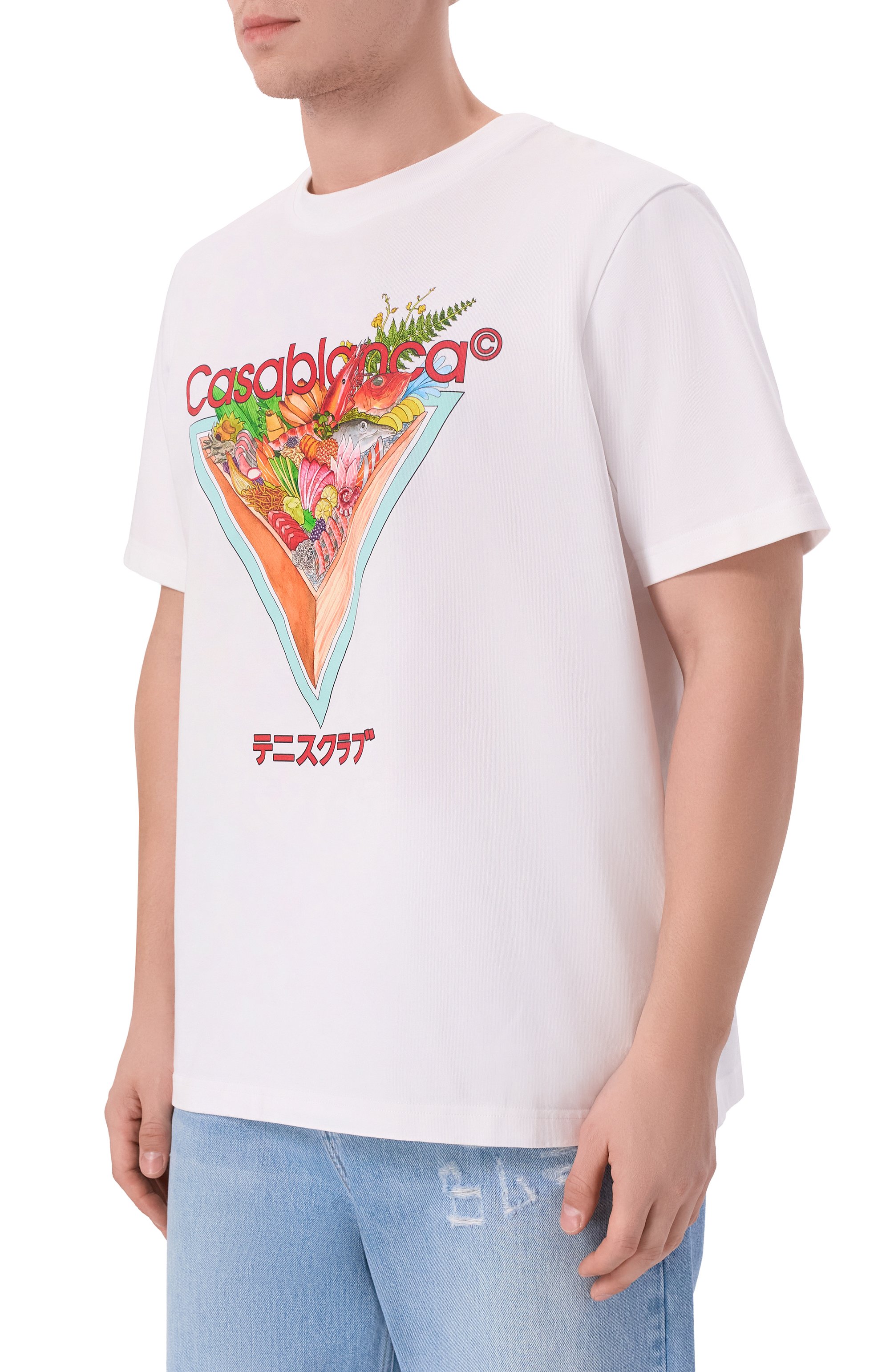 Хлопковая футболка CASABLANCA, арт. M-AW25-JTS-001-01, фото 3