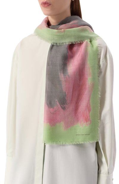 Шерстяной палантин DRIES VAN NOTEN, арт. 242-011302-9052, фото 2