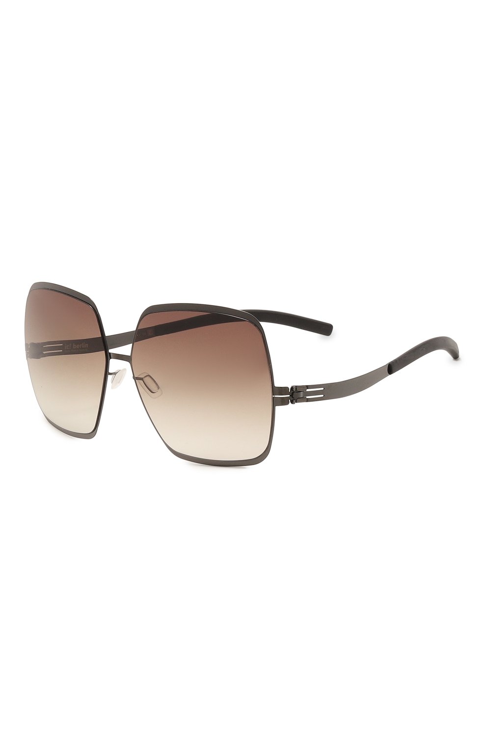 Солнцезащитные очки IC! BERLIN коричневого цвета по цене 49950 руб., арт. IB-ANGELINA T GUN-METAL BLACK BR0WN-SAND L0W RIDER, фото 1 Солнцезащитные очки IC! BERLIN, арт. IB-ANGELINA T GUN-METAL BLACK BR0WN-SAND L0W RIDER, фото 1