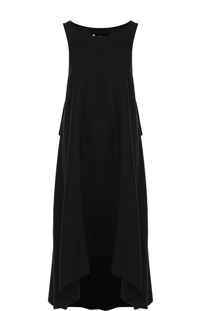 Женское однотонное хлопковое платье-миди свободного кроя YOHJI YAMAMOTO, арт. NW-D19-816