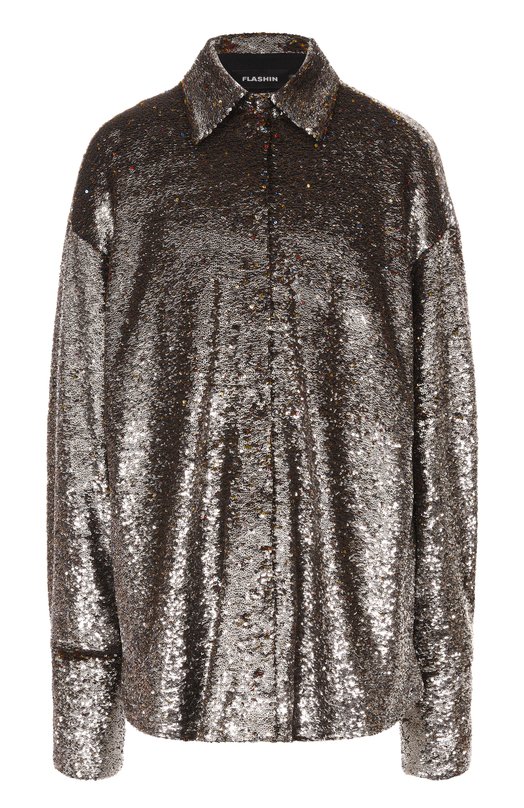 Рубашка с отделкой пайетками Flashin FX25SDB Серебряный FX25SDB