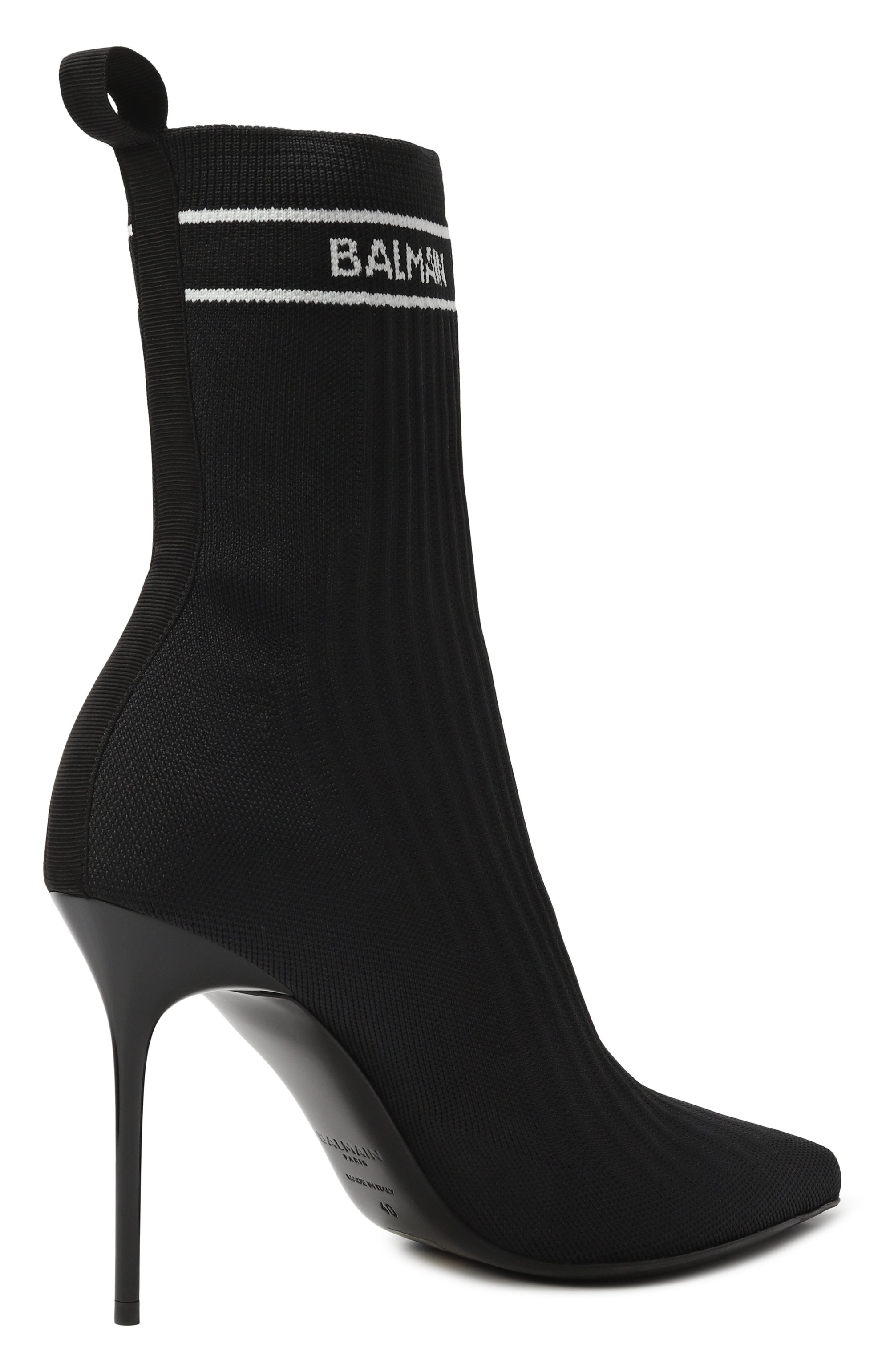 Текстильные ботильоны skye 95 BALMAIN, арт. FN0TA641/TSKT, фото 5