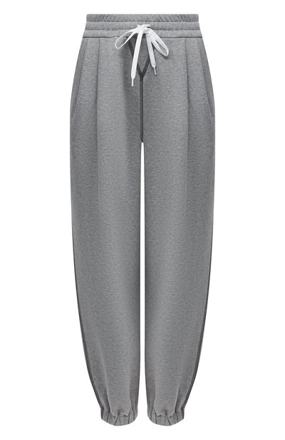 Хлопковые джоггеры MIU MIU, арт. MJP259-1Z4H-F0031, фото 1