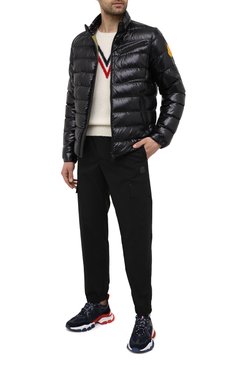 Мужская пуховая куртка amalthea 2 moncler 1952 MONCLER GENIUS черного цвета, арт. G1-092-1A543-00-68950 | Фото 2 (Мужское Кросс-КТ: пуховик-короткий; Рукава: Длинные; Материал внешний: Синтетический материал; Стили: Гранж; Материал сплава: Проставлено; Материал подклада: Синтетический материал; Драгоценные камни: Проставлено; Длина (верхняя одежда): Короткие; Материал утеплителя: Пух и перо)