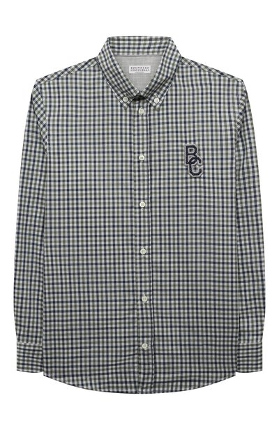 Хлопковая рубашка BRUNELLO CUCINELLI, арт. BR687C372C, фото 1