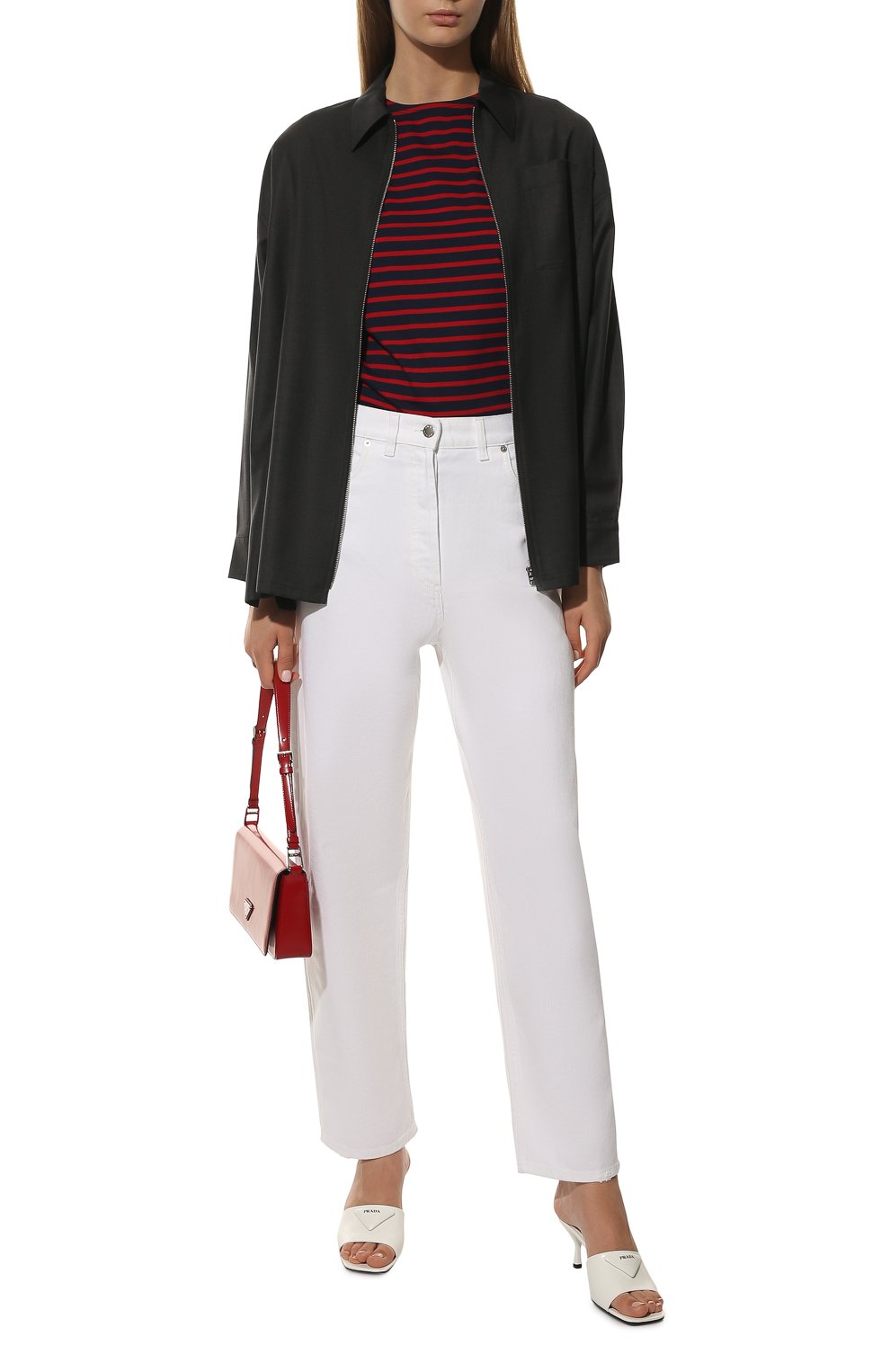 Хлопковый лонгслив PRADA, арт. 34629-1045-F0E7D-221, фото 2