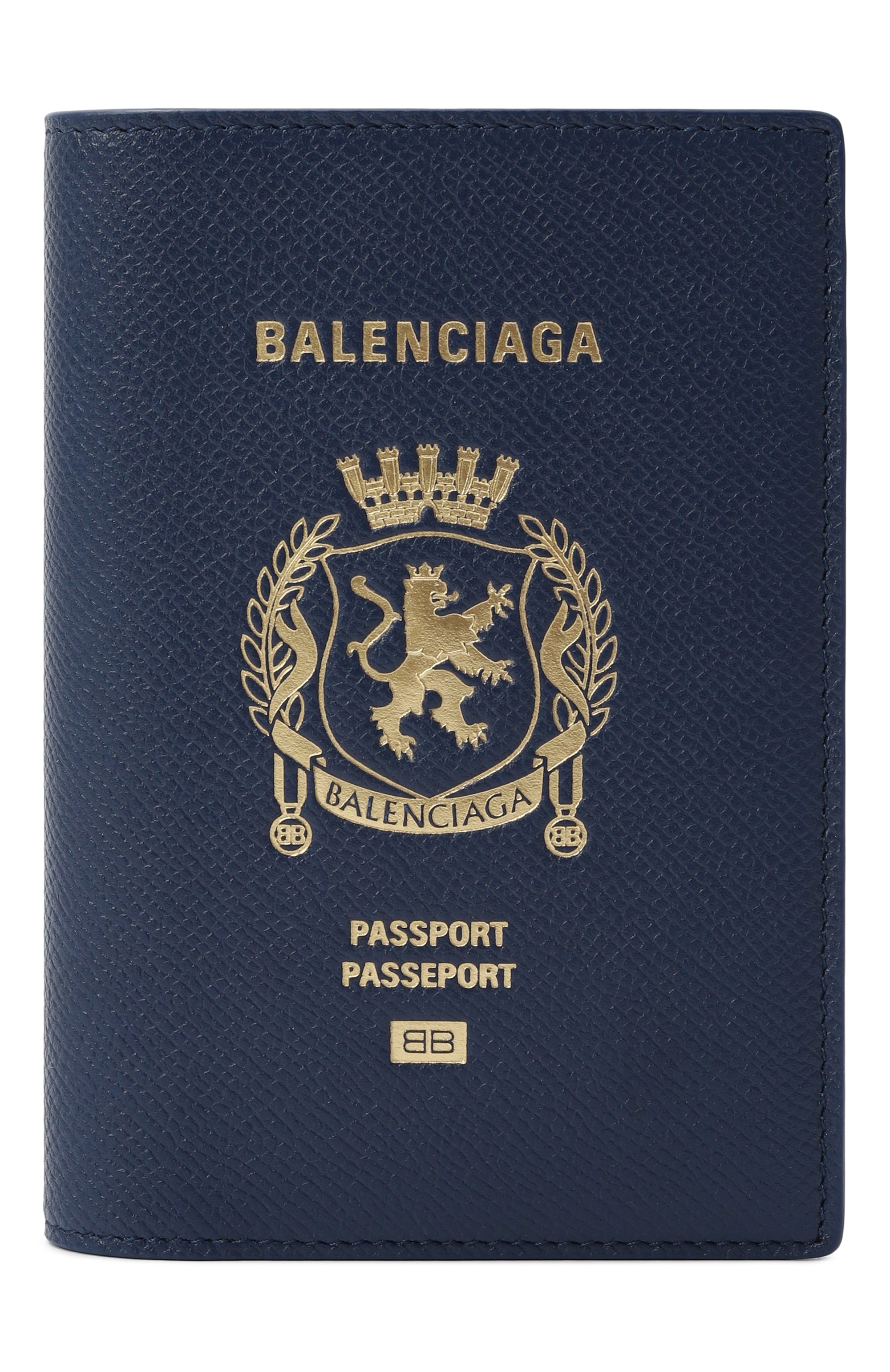 Кожаная обложка для паспорта BALENCIAGA, арт. 787742/2AA3R, фото 1