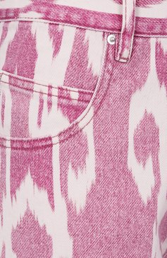 Женские джинсы ISABEL MARANT ETOILE розового цвета, арт. 25PPA0273FA/C1H03E | Фото 6 (Длина (брюки, джинсы): Стандартные; Материал внешний: Хлопок, Деним, Лен; Детали: Принт; Силуэт Ж (брюки и джинсы): Широкие; Кросс-КТ: Деним; Стили: Бохо)