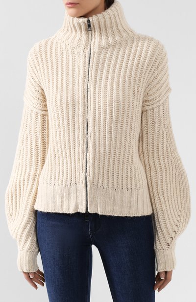 Кардиган ZADIG AND VOLTAIRE белого цвета по цене 23200 руб., арт. WHMF2408F, фото 3 Кардиган ZADIG AND VOLTAIRE, арт. WHMF2408F, фото 3