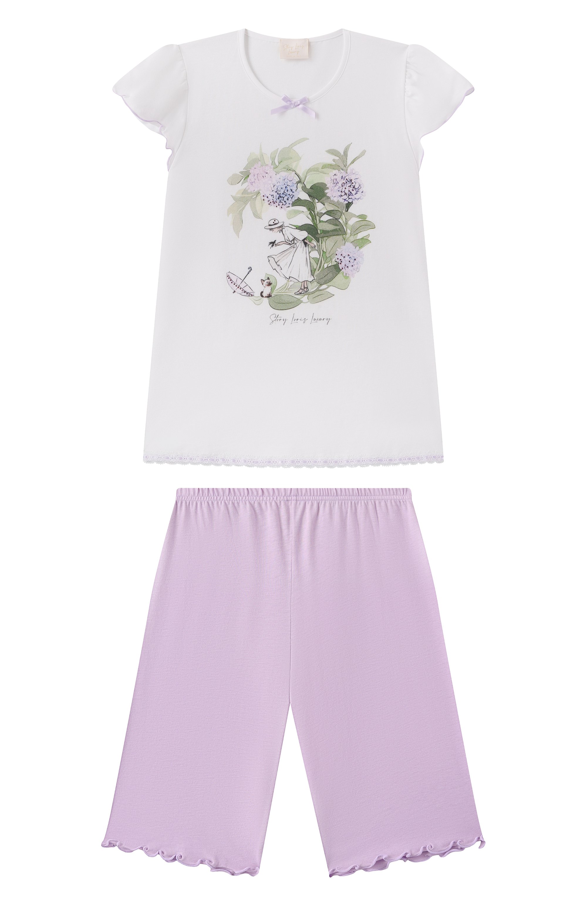 Пижама из хлопка и вискозы STORY LORIS, арт. 35251, фото 1