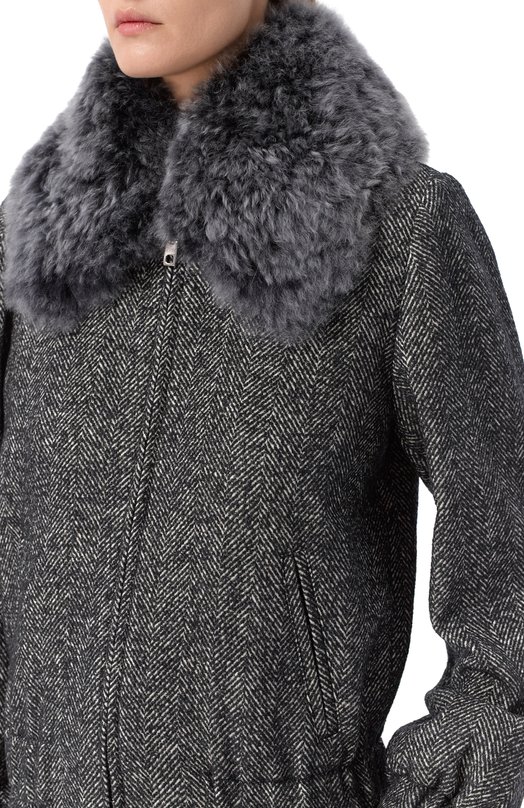 Шерстяная куртка Dolce & Gabbana F9S93T/FCBAJ Серый  F9S93T/FCBAJ Фото 5