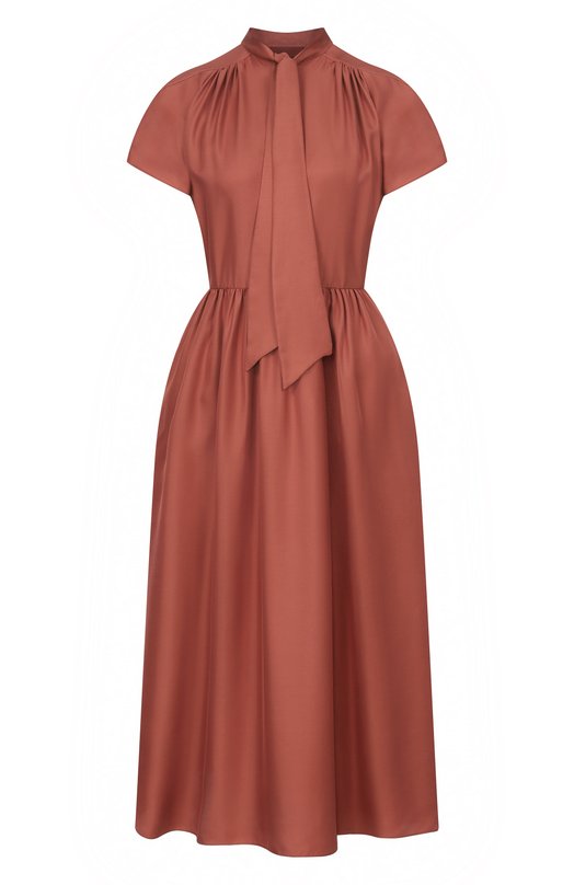 Атласное платье MVST M26.2PW.D032/F093 TWILL Коричневый M26.2PW.D032/F093 TWILL