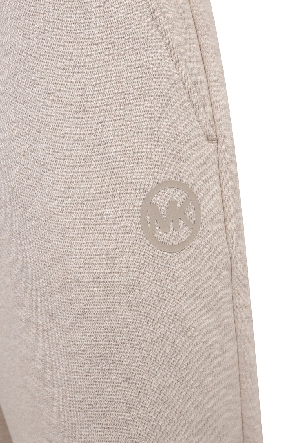 Хлопковые джоггеры MICHAEL MICHAEL KORS кремового цвета по цене 18200 руб., арт. MS1301023G, фото 5 Хлопковые джоггеры MICHAEL MICHAEL KORS, арт. MS1301023G, фото 5