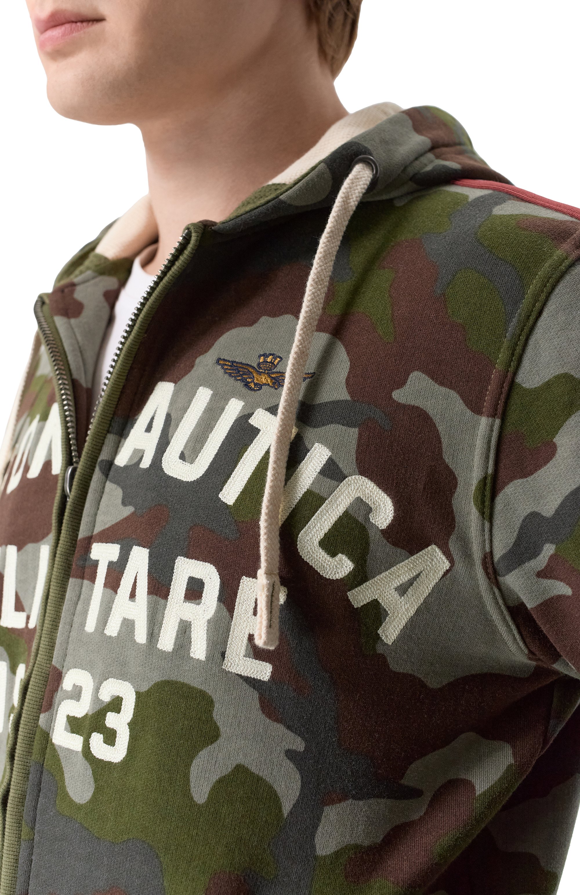 Хлопковая толстовка AERONAUTICA MILITARE разноцветного цвета по цене 26250 руб., арт. FE2070UF00678, фото 5 Хлопковая толстовка AERONAUTICA MILITARE, арт. FE2070UF00678, фото 5