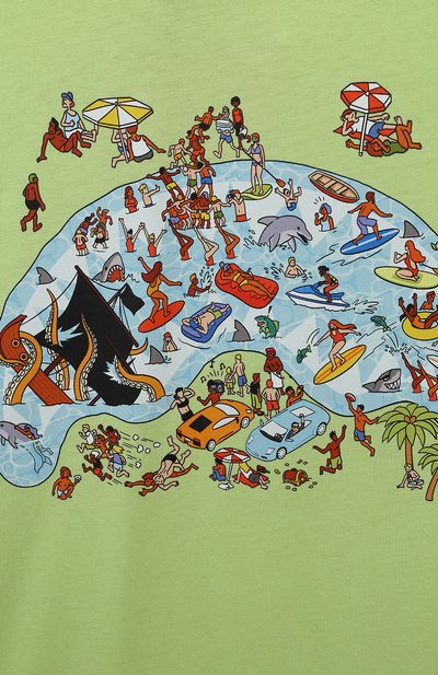 Хлопковая футболка SPRAYGROUND, арт. SPY1024LIME, фото 3