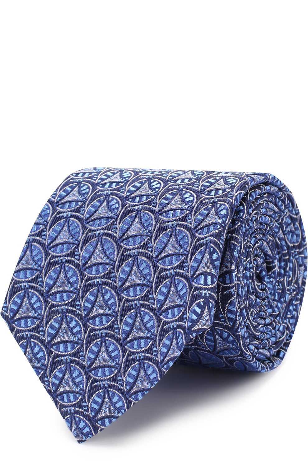 Шелковый галстук с узором TURNBULL & ASSER, арт. TIE002-BB202, фото 1