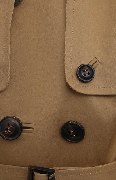 Хлопковый тренч DSQUARED2 бежевого цвета по цене 164000 руб., арт. S72AH0071/S53571, фото 5 Хлопковый тренч DSQUARED2, арт. S72AH0071/S53571, фото 5