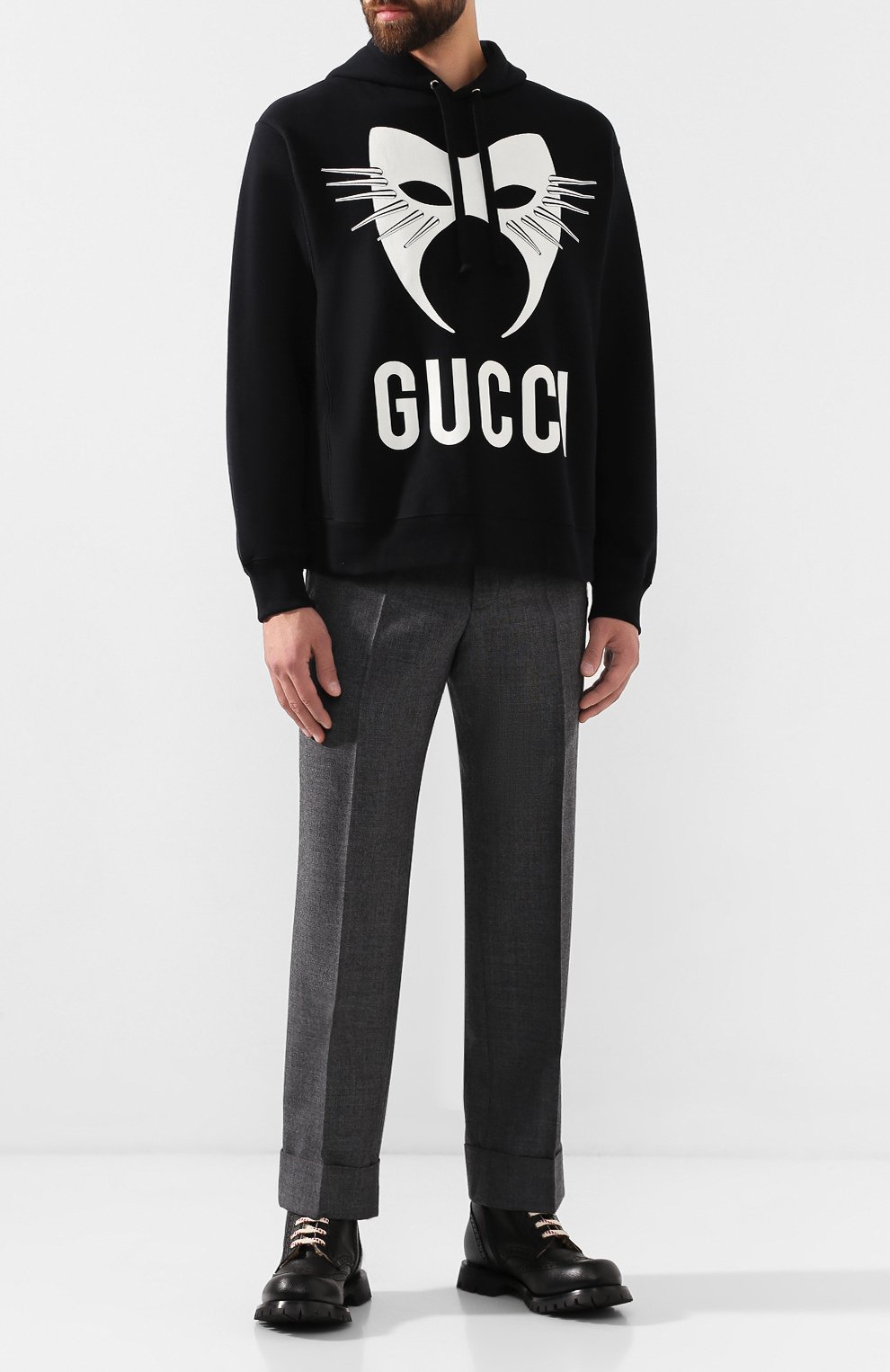 Хлопковое худи GUCCI, арт. 569828/XJBTR, фото 2