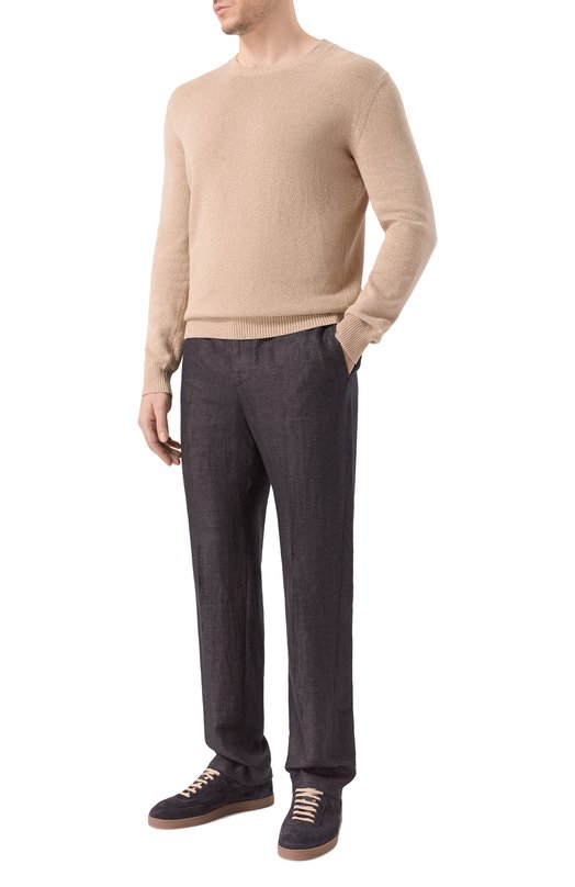 Льняные брюки Berwich SPIAGGIA 20/VT1502 Коричневый  SPIAGGIA 20/VT1502 Фото 2