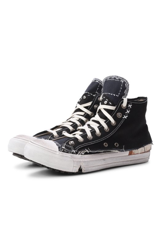 Текстильные кеды Loved to Death Maison Margiela S39WS0129/P7454 Синий S39WS0129/P7454