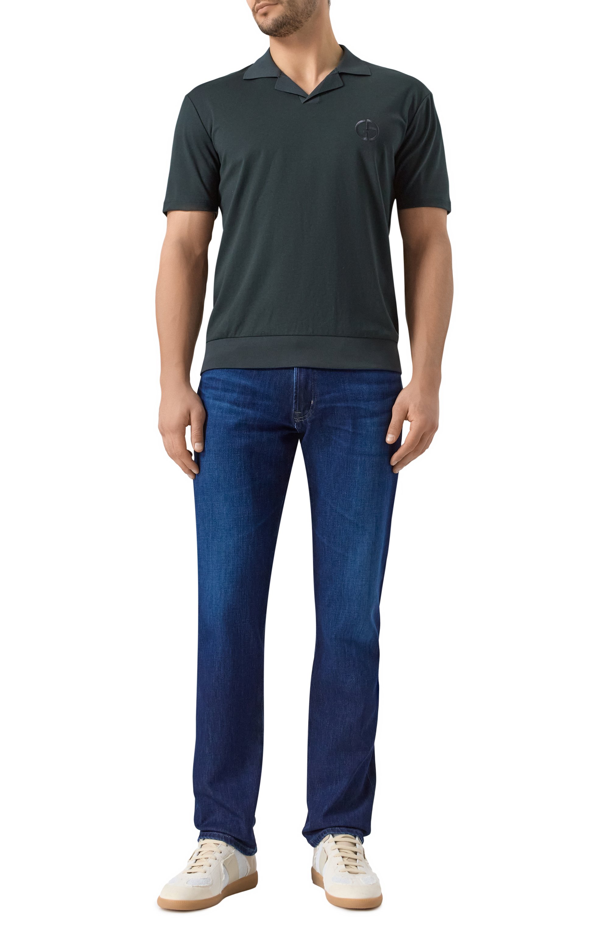 Поло из хлопка и кашемира GIORGIO ARMANI, арт. GM001244/TE11706, фото 2