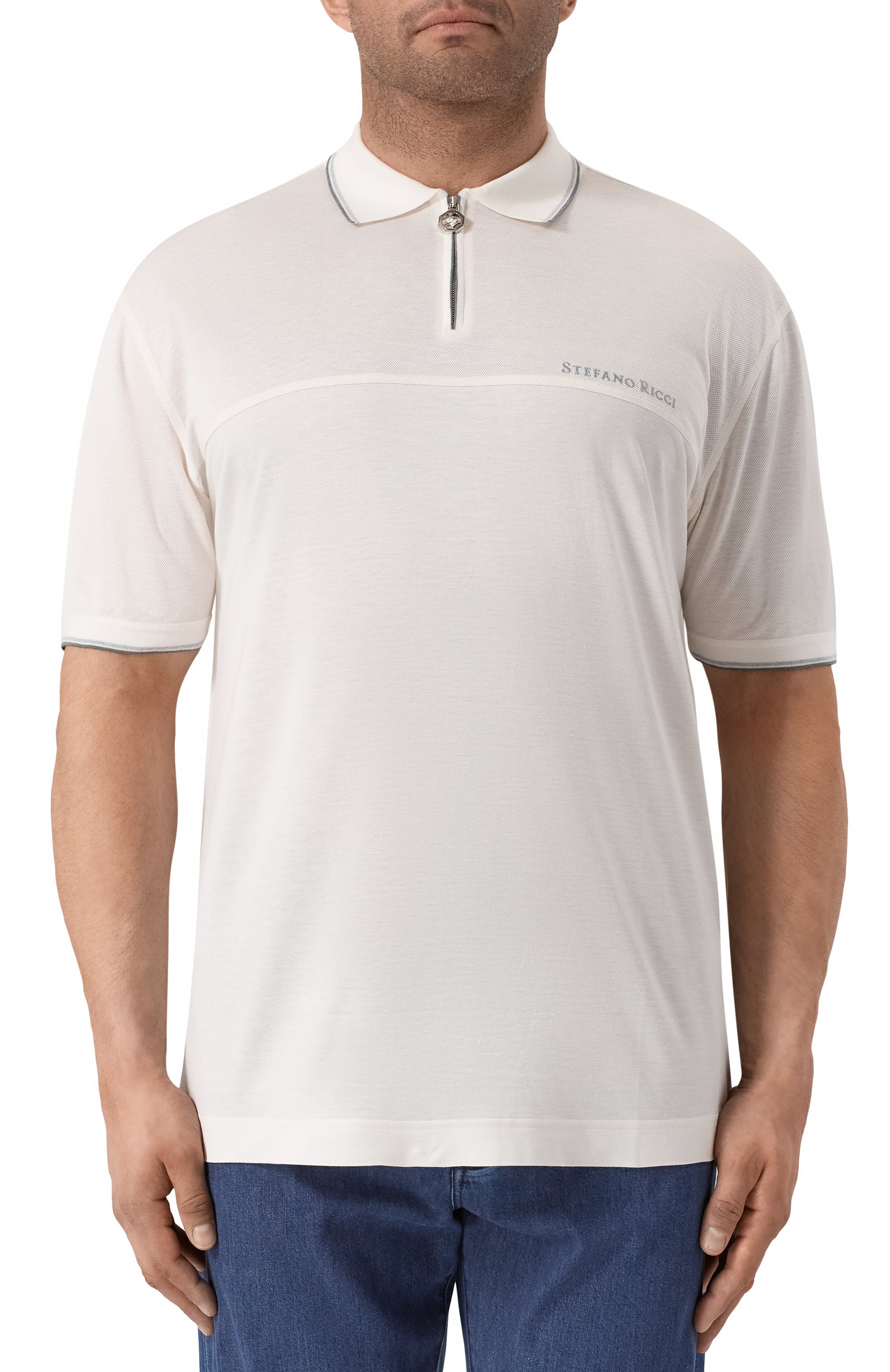 Поло из шелка и льна STEFANO RICCI, арт. K919053P31/T25102/64, фото 3