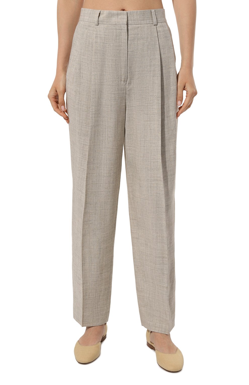 Брюки из вискозы и льна TOTEME, арт. 234-WRB847-FB0109, фото 3