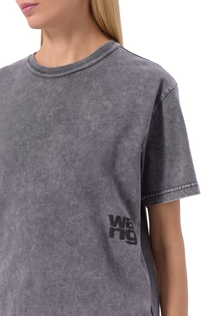 Хлопковая футболка ALEXANDERWANG.T, арт. 4CC3241520, фото 5