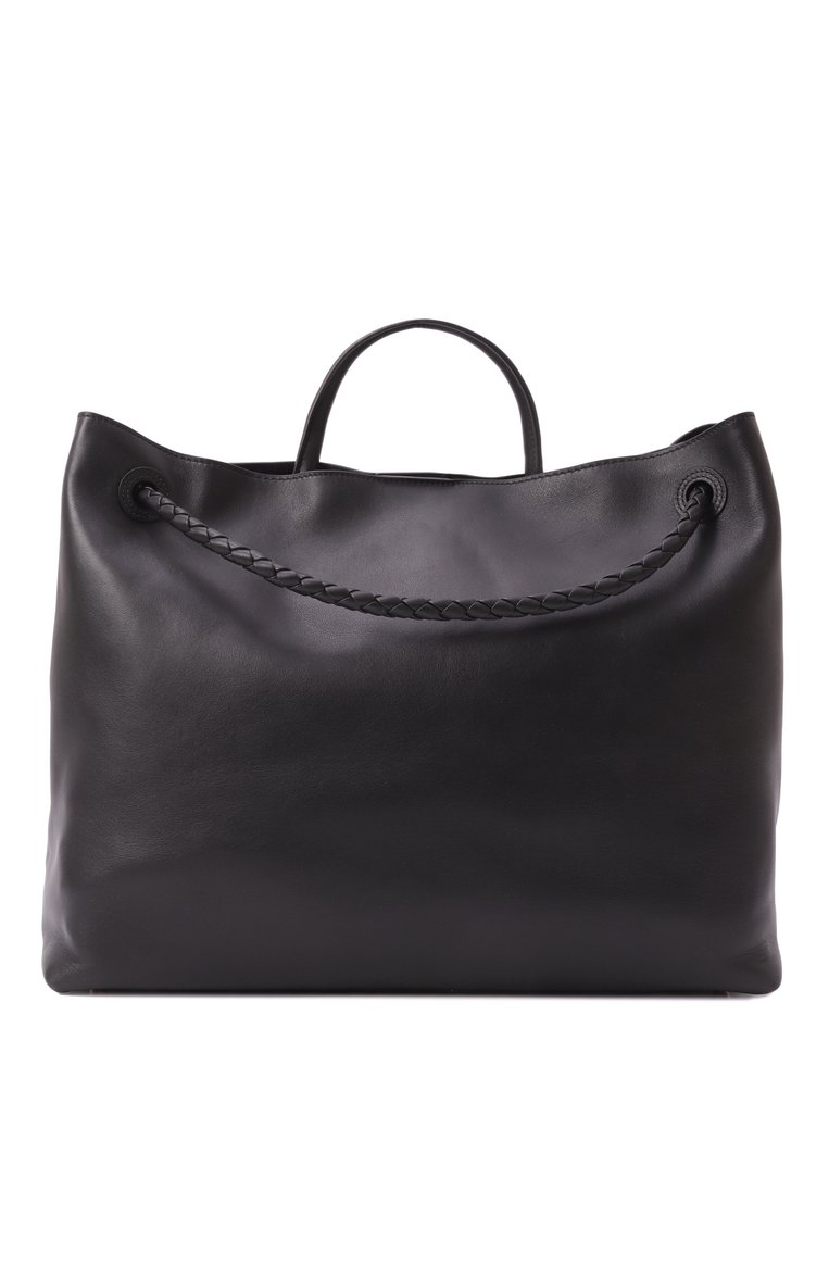Женская сумка-тоут andiamo large BOTTEGA VENETA черного цвета, арт. 806010 V4O92 | Фото 6 (Размер: large; Материал: Натуральная кожа)