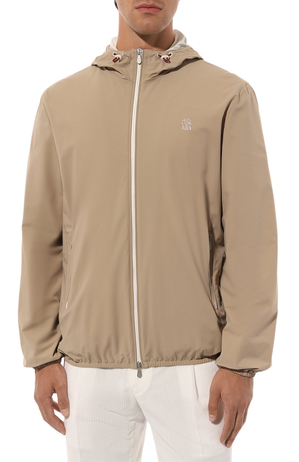 Куртка BRUNELLO CUCINELLI бежевого цвета по цене 271500 руб., арт. MM40A7440G, фото 3 Куртка BRUNELLO CUCINELLI, арт. MM40A7440G, фото 3