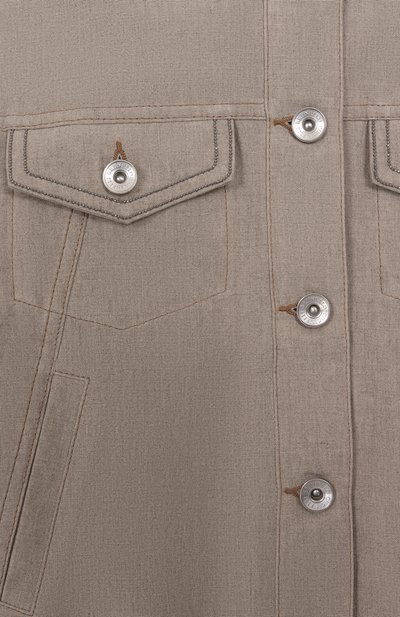 Куртка изо льна и вискозы BRUNELLO CUCINELLI, арт. BL1360459A, фото 3