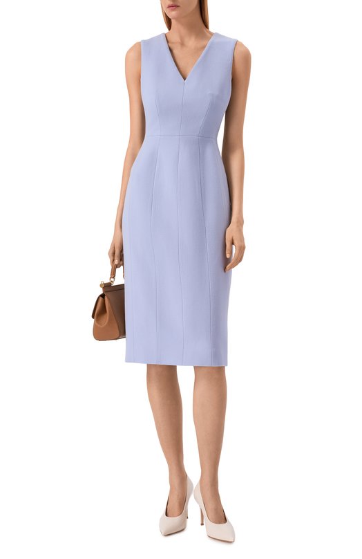 Шерстяное платье Kiton D61332K05P54 Голубой  D61332K05P54 Фото 2