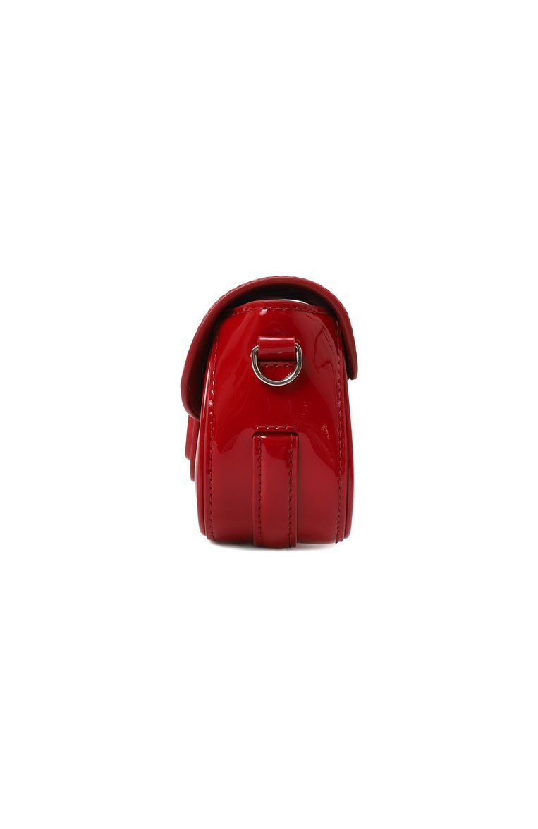 Женская сумка the clover MARC JACOBS (THE) красного цвета, арт. 2F4HCR026H04 | Фото 4 (Материал сплава: Проставлено; Размер: small; Ремень/цепочка: На ремешке; Материал: Натуральная кожа; Драгоценные камни: Проставлено)