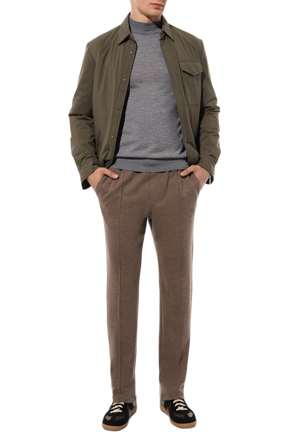 Брюки из хлопка и кашемира CAPOBIANCO, арт. 15M706.LB00., фото 2