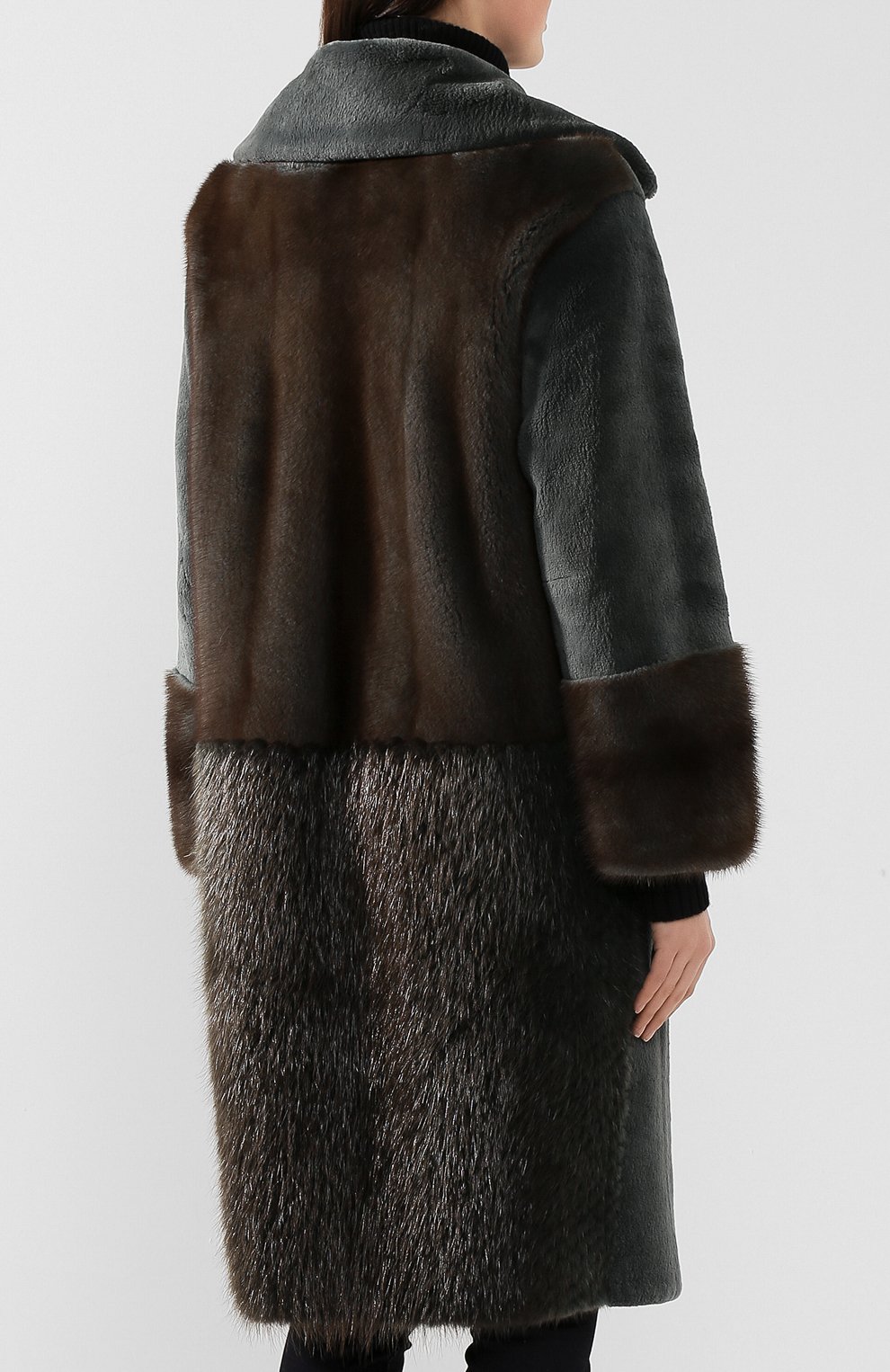 Шуба из меха бобра COLOR TEMPERATURE, арт. FW18CT47, фото 4