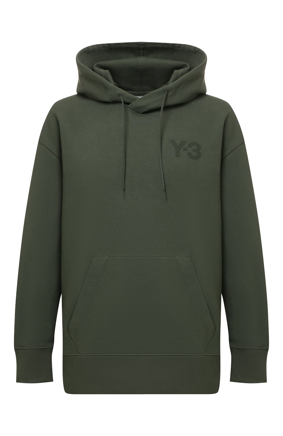 Хлопковое худи Y-3 зеленого цвета по цене 17200 руб., арт. HF7069/M, фото 1 Хлопковое худи Y-3, арт. HF7069/M, фото 1
