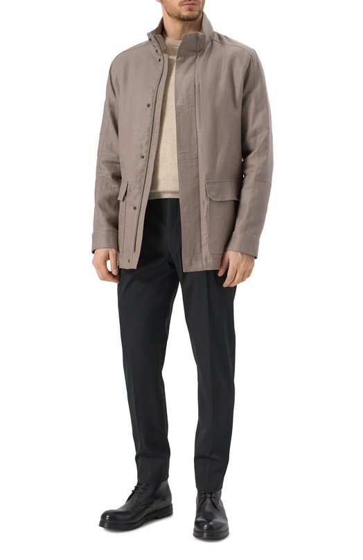 Льняная куртка Corneliani 2525P5-2520152 Бежевый  2525P5-2520152 Фото 2