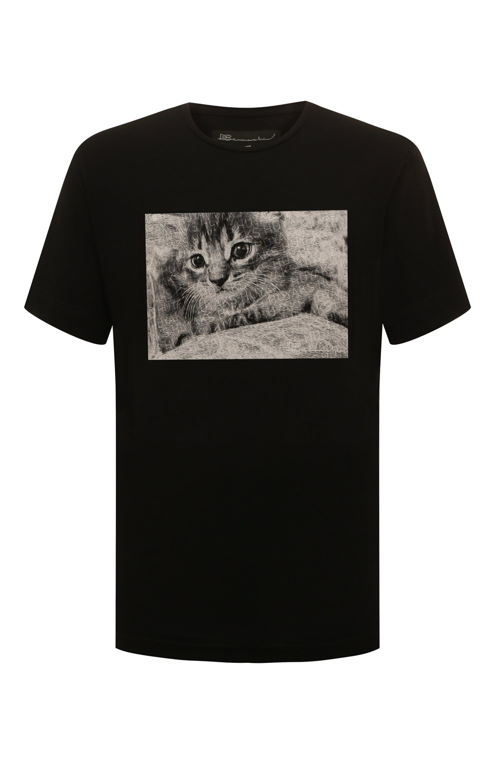 Хлопковая футболка D.SIMACHEV черного цвета по цене 23500 руб., арт. ХРМ05012201/00001-00015, фото 1 Хлопковая футболка D.SIMACHEV, арт. ХРМ05012201/00001-00015, фото 1